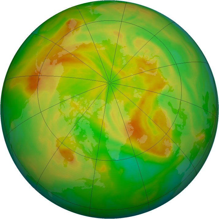 Arctic ozone map for 14 May 2012